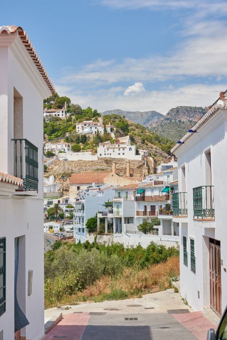 calles de Frigiliana, Málaga, Andalucía